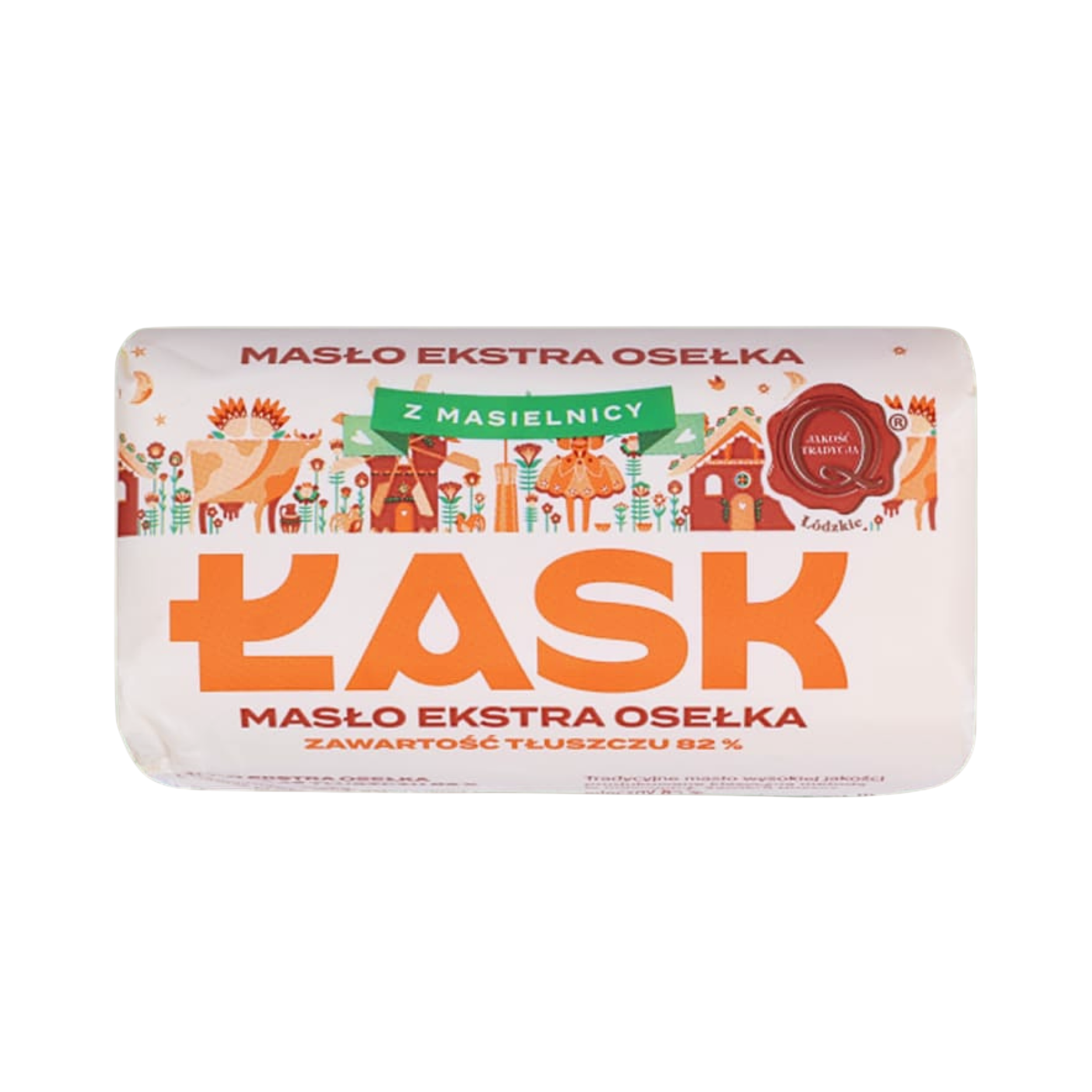 Masło Extra Osełka 82% OSM Łask 300g 1 Masło Extra Osełka 82% OSM Łask 300g