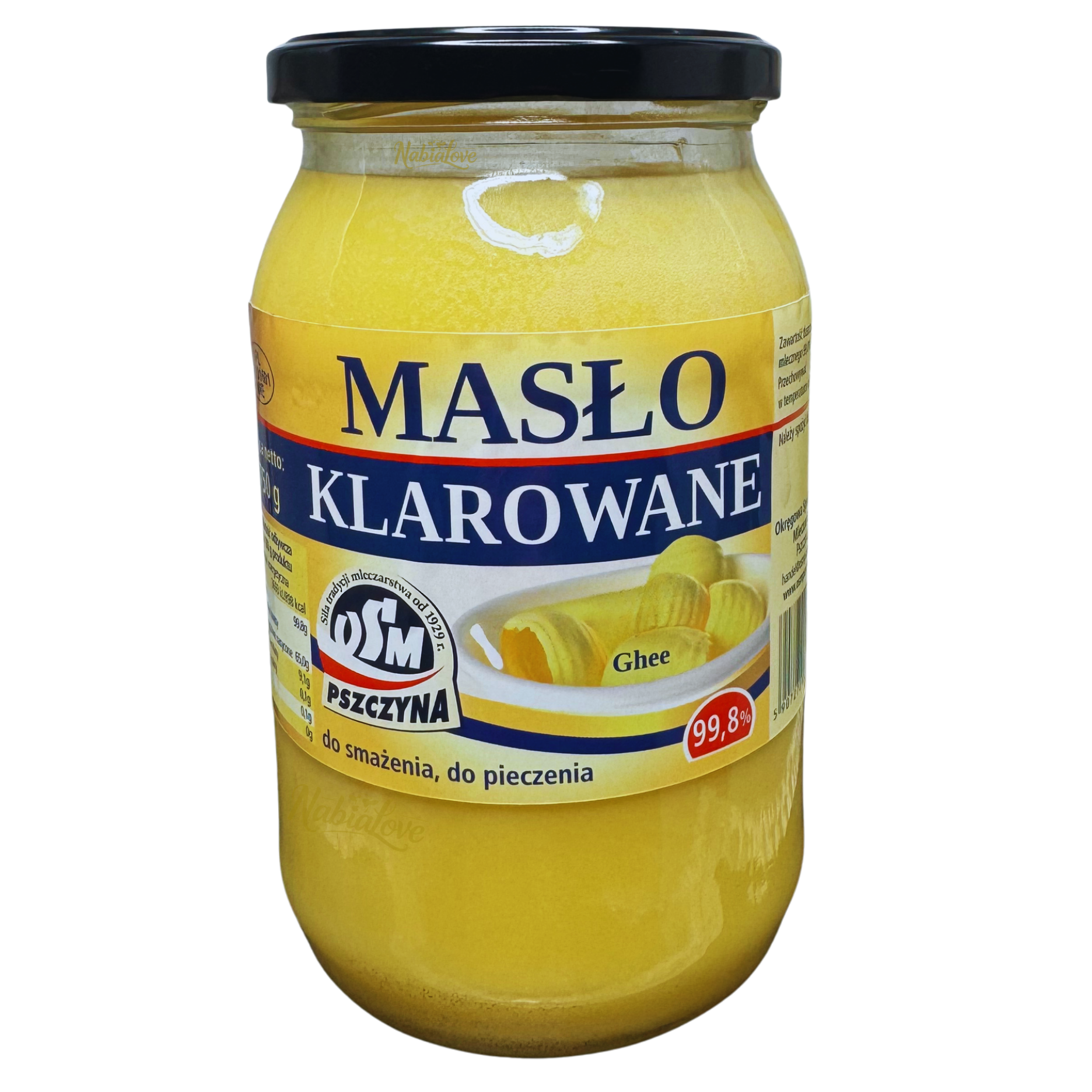 Masło klarowane 99,8% 760g Osm Pszczyna 1 Masło klarowane 99,8% 760g Osm Pszczyna