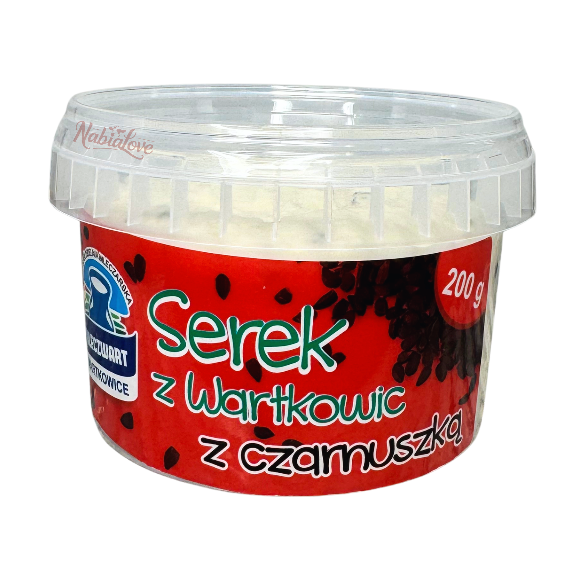 Serek z czarnuszką z Wartkowic 200g 1 Serek z czarnuszką z Wartkowic 200g