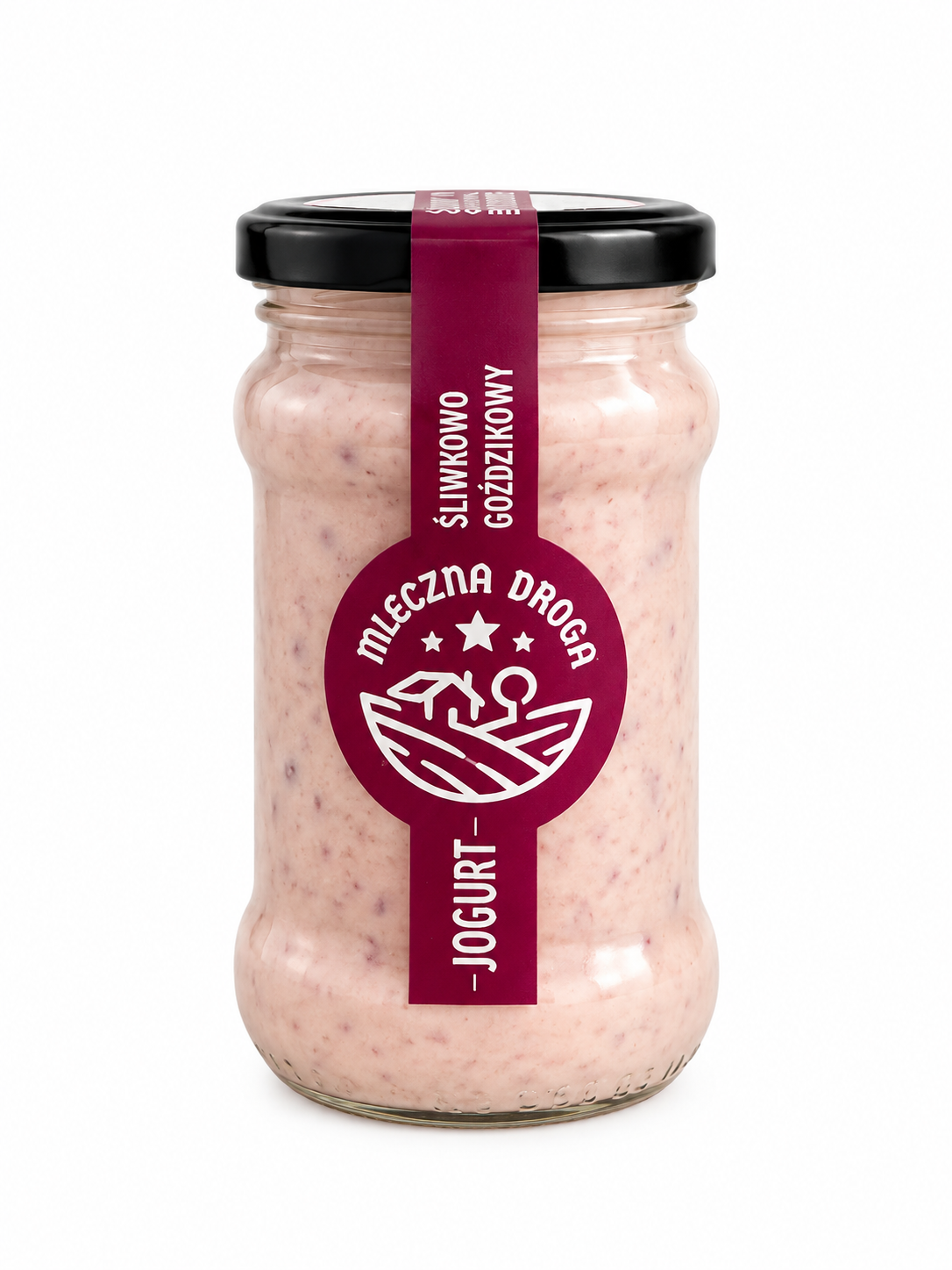Jogurt śliwkowo-goździkowy z mleka od krów rasy jersey Mleczna Droga 300ml 1 Jogurt śliwkowo-goździkowy z mleka od krów rasy jersey Mleczna Droga 300ml